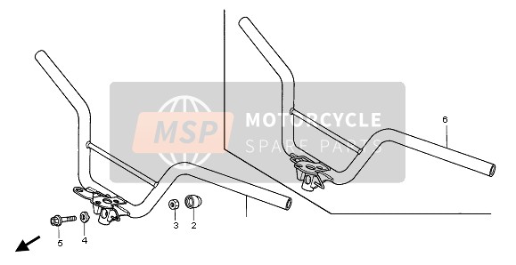 Honda NPS50 2008 HANDLE PIPE for a 2008 Honda NPS50